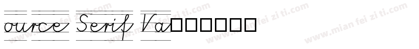 ource Serif Va字体转换